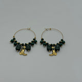 ARGOLAS PENDENTES VERDES