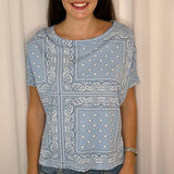 T-SHIRT AZUL BANDANAS