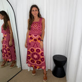 CONJUNTO TOP E SAIA ROSA VELHO