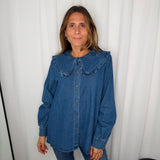 CAMISA JEANS GOLA BABETE