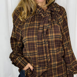 CAMISA CASTANHA XADREZ