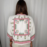 KIMONO BRANCO BORDADOS