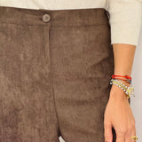 BF - CALÇAS PELE PÊSSEGO CASTANHAS