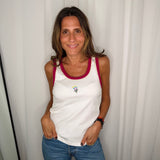 TOP FUCSIA FLOR