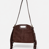 CARTEIRA 100% PELE CASTANHA COM FRANJAS