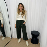 CALÇAS BAGGY ANIMAL PRINT VERDE