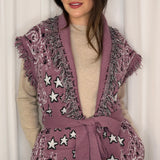 COLETE MALHA ROSA VELHO FRANJAS