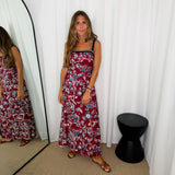 CONJUNTO TOP E SAIA BORDEAUX FOLHAS
