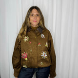 CASACO CAMEL BORDADOS