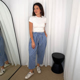 CALÇAS AZUIS RISCAS