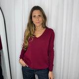 CAMISOLA MALHA BORDEAUX