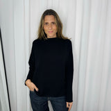 CAMISOLA MEIA GOLA PRETA