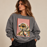 SWEAT CINZA TIGRE