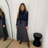 SAIA ESCOCÊS AZUL MARINHO