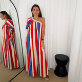 VESTIDO ASSIMÉTRICO RISCAS