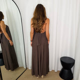 VESTIDO CASTANHO