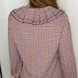 CAMISA VICHY BORDEAUX GOLA BABETE