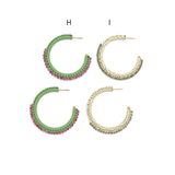 BRINCOS AÇO INOXIDÁVEL E PEDRAS NATURAIS