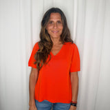 T-SHIRT MALHA FRIA LARANJA