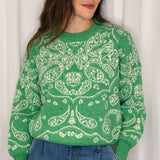 CAMISOLA MALHA CORNOCÓPIAS VERDE