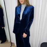 BLAZER VELUDO AZUL MARINHO