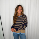 CAMISOLA MALHA RISCAS