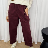 CALÇAS BAGGY BORDEAUX