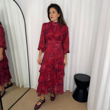 VESTIDO FLORES CORAL