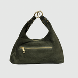 CARTEIRA EM PELE VERDE COM ELOS