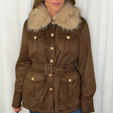 CASACO NOBUCK GOLA PELO