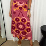 CONJUNTO TOP E SAIA ROSA VELHO
