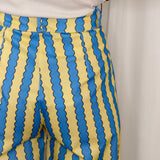 CALÇAS AMARELO E AZUL