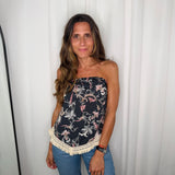 TOP FLORES AZUL