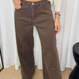 CALÇAS SARJA CASTANHAS