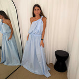 SAIA POPELINA AZUL