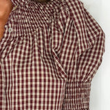 CAMISA FAVOS VICHY BORDEAUX
