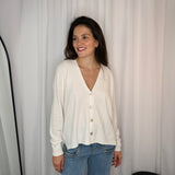 CARDIGAN MALHA BRANCO