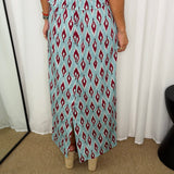 CONJUNTO TOP E SAIA AZUL CLARO