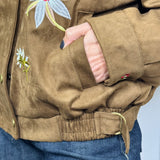 CASACO CAMEL BORDADOS