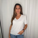 T-SHIRT MALHA FRIA BRANCA