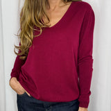 CAMISOLA MALHA BORDEAUX