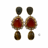 BRINCOS PEDRAS NATURAIS