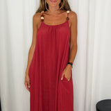 VESTIDO ROSA VELHO PEDRAS