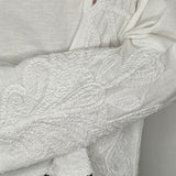 TÚNICA BRANCA BORDADOS