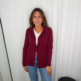BLAZER MALHA BORDEAUX