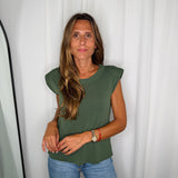 TOP MALHA OMBREIRAS VERDE