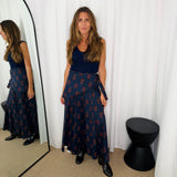 SAIA NAVY ESTAMPADA
