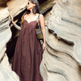 VESTIDO CASTANHO