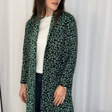 KIMONO MALHA ANIMAL PRINT VERDE ÁGUA