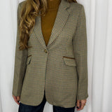 BLAZER ESCOCÊS VERDE E CAMEL